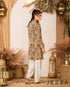 Polyester Knee-Length Button-Down Top 62232